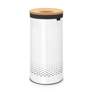 Бак для білизни (35л) білий з коркової кришкою Brabantia