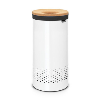 Бак для білизни (35л) білий з коркової кришкою Brabantia