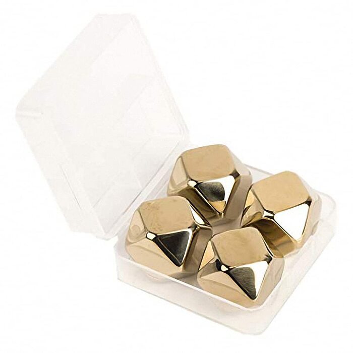 Набір охолоджувальних каменів для віскі з нержавіючої сталі у формі ромбів Ulalaza