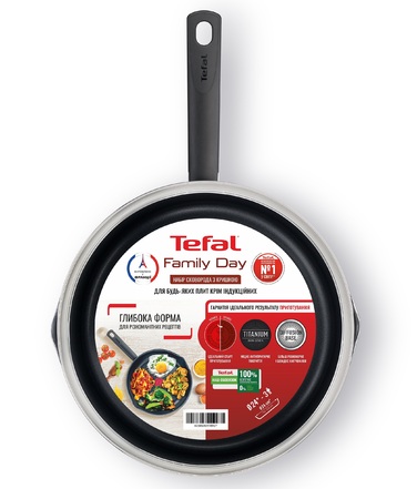 Tefal Сковорідка з кришкою Family Day 24 см