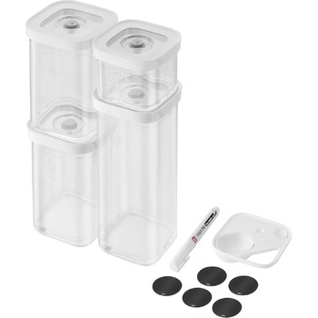 Набір вакуумних контейнерів, 6 предметів, прозорий білий Fresh & Save Zwilling