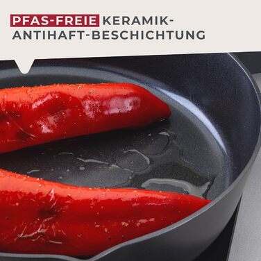 Сковорода 28 см глибока з керамічним покриттям, чорна Highrise Fackelmann