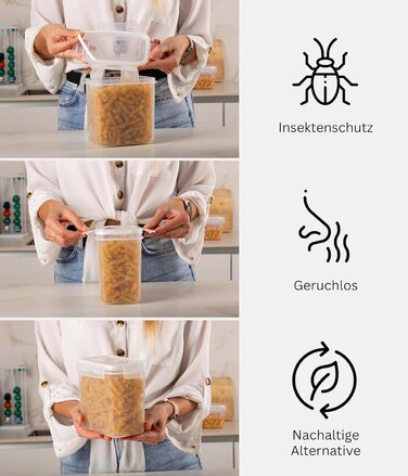 Набор из 24 контейнеров для хранения, прозрачный/белый Deco haus