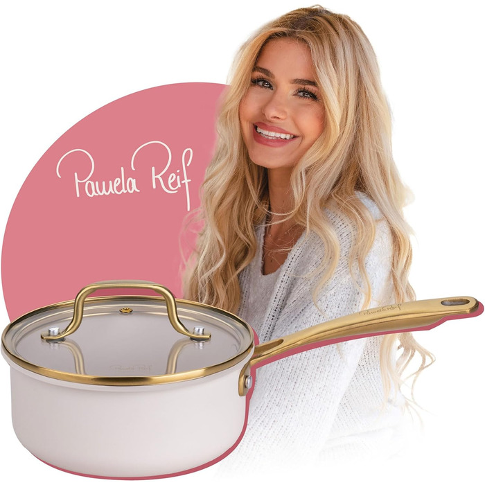 Сотейник 1,2 л со стеклянной крышкой 16 см, пастельно-бежевый Pamela Reif Fackelmann