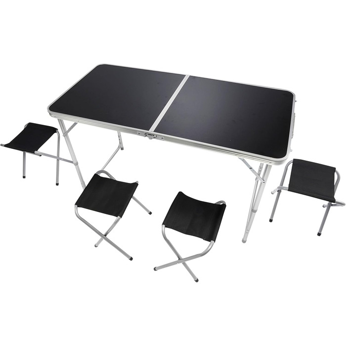 Розкладний кемпінговий набір чорний GOODS+GADGETS