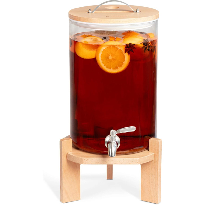 Диспенсер для напоїв з краном та підставкою 7 л Navaris