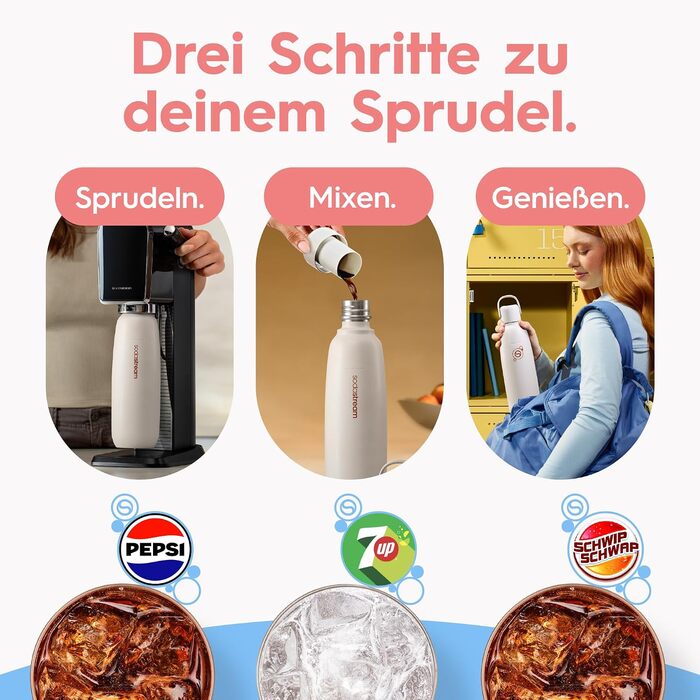 Бутылка для газированной воды 0,9 л, оранжевая Fizz & Go SodaStream