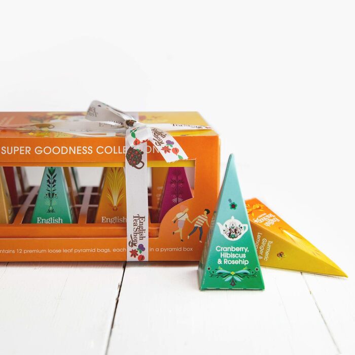 Подарунковий набір чаю,  12 пакетиків-пірамідок ETS
