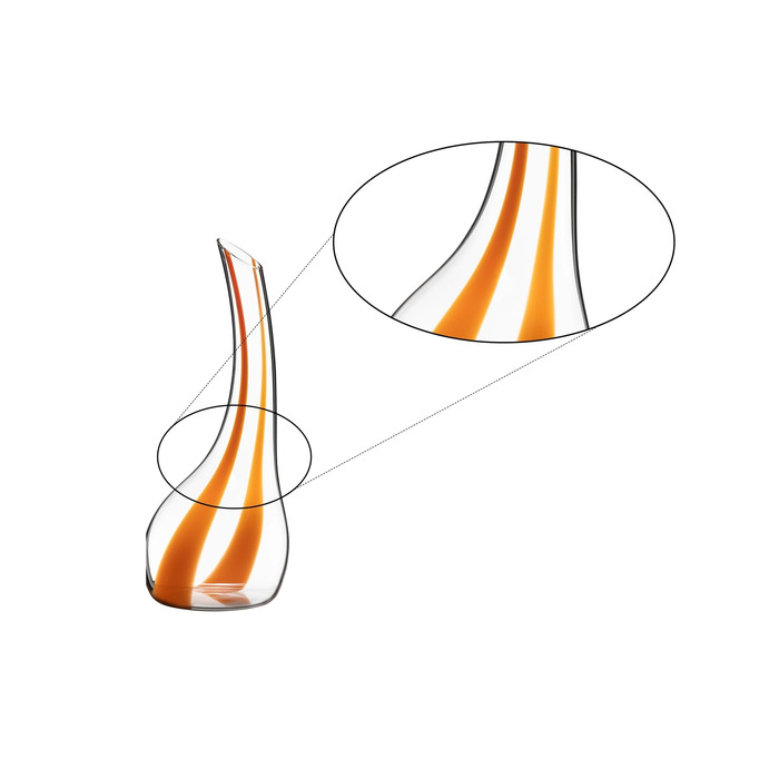 Декантер ручной работы Cornetto Arancio 0,75 л, черный Riedel