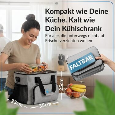 Термосумка 20 л серая Obics