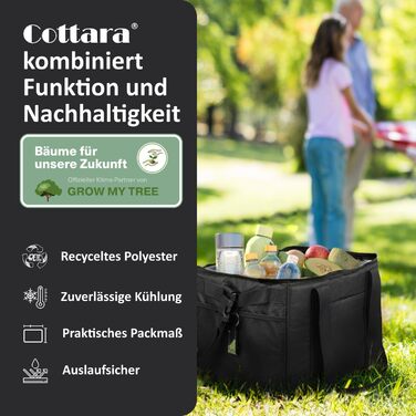 Велика складна термосумка 30 л COTTARA