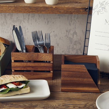 Диспенсер для серветок 14*14*h 10 см, Acacia Wood, Genware