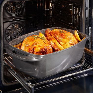 Жаровня с крышкой 43 х 26 см 8,4 л STONELINE