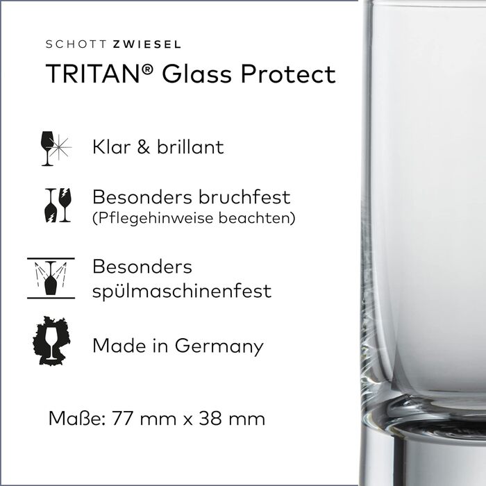 Пивная кружка SCHOTT ZWIESEL Convention 0,2 л (набор из 6 шт.), простой пивной бокал для пилзнера, можно мыть в посудомоечной машине Хрустальные бокалы Tritan, Made in Germany (артикул 175500) (Пивной стакан - 0,32 л, Комплект с рюмкой)