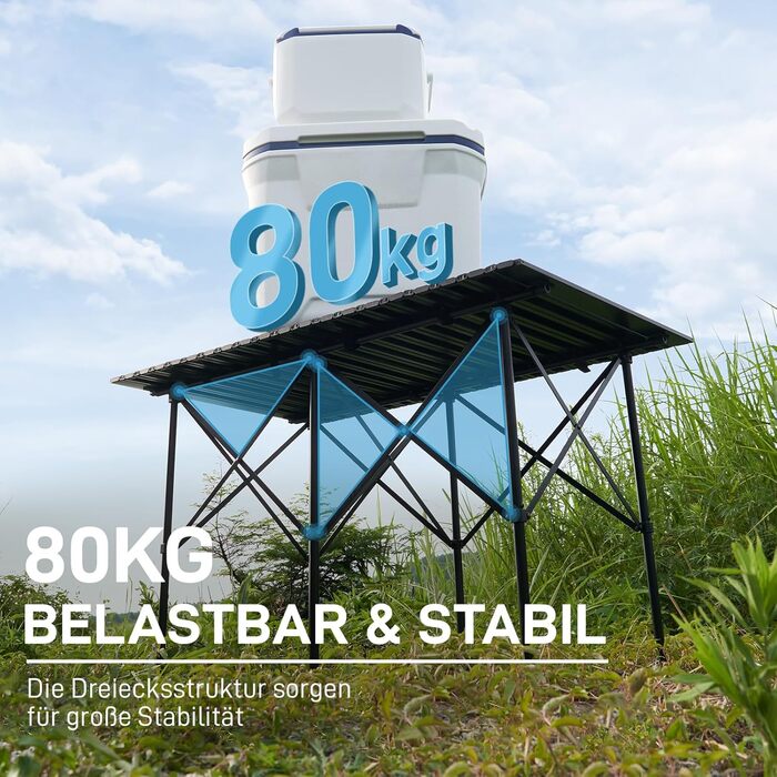 Складной кемпинговый стол 116x70 см EVER ADVANCED