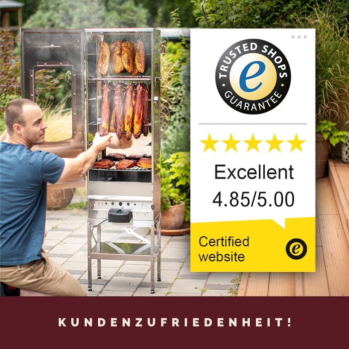 Высококачественная коптильня для копчения из нержавеющей стали KAISER