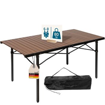 Алюминиевый раскладной стол 140 x 70 x 70 см Skandika