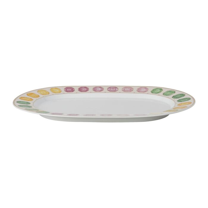 Блюдо овальное 40 см Зефир IDYLLIA Swarovski x Rosenthal