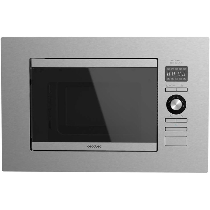 Встраиваемая микроволновая печь 800 Вт, 20 л серебристая GrandHeat 2090 Built-in Touch Cecotec