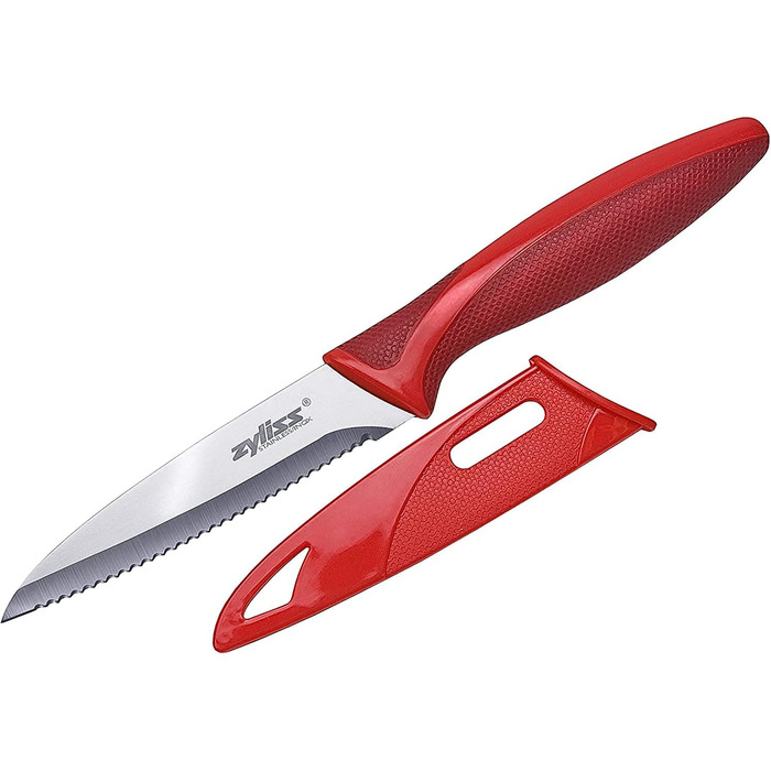 Набор ножей Zyliss E72404 3 шт., 9 см / 10 см / 14 см, зеленый/красный/фиолетовый, набор кухонных ножей Универсальный нож / нож для очистки овощей / нож для очистки овощей / нож для очистки овощей, 5 лет гарантии Набор из 3 ножей