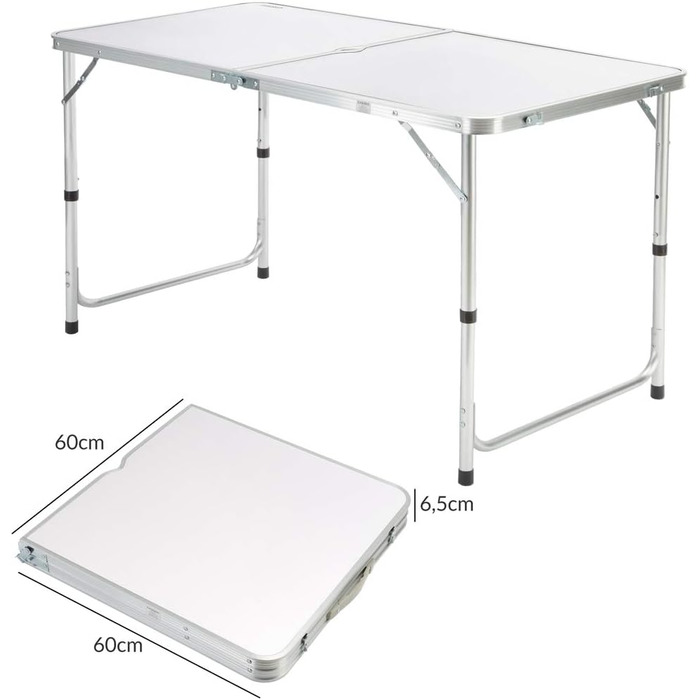 Складной стол 120x60 см Casaria