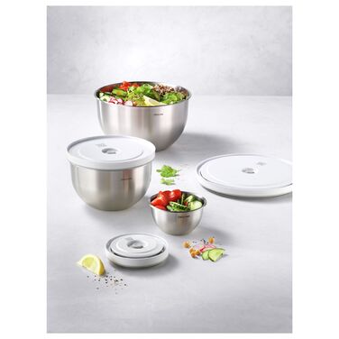 Набор мисок с вакуумными крышками, 6 предметов, нержавеющая сталь Fresh & Save Zwilling