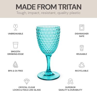 Набор бокалов для вина 4 шт 340 мл BELLAFORTE