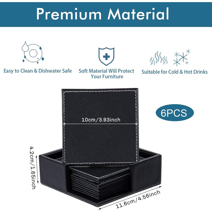 Набір підставок для напоїв 6 шт MengH-SHOP