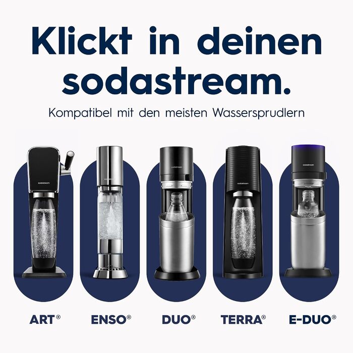 Бутылка для газированной воды 0,9 л, темно-синяя Fizz & Go SodaStream