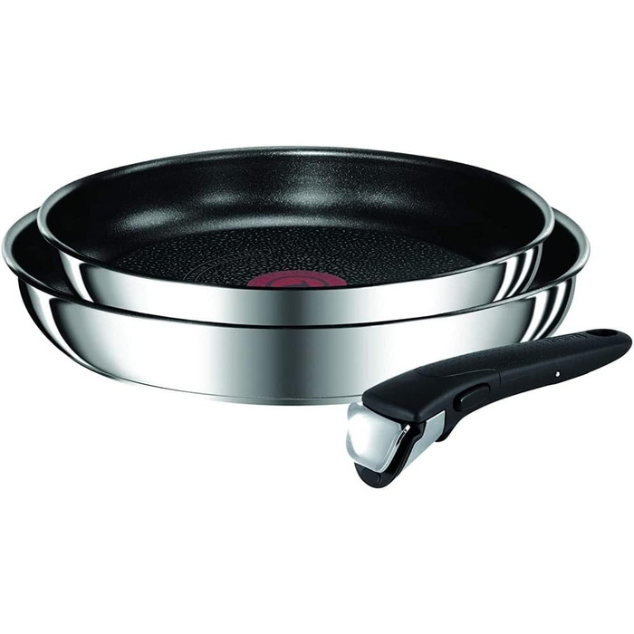 Набір посуду для індукційного приготування Tefal Ingenio Preference On з 15 предметів, зі знімною ручкою, що штабелюється, економить місце, з антипригарним покриттям, простий у використанні та чищенні, L97495 Набір посуду для каструль та сковорідок (набір