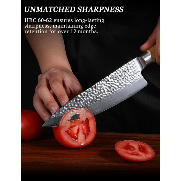 Японський набір ножів з дамаської стал Jingseiho