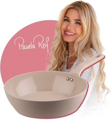 Сковорода глубокая 28 см с ребристым дизайном, пастельно-бежевый Pamela Reif Fackelmann