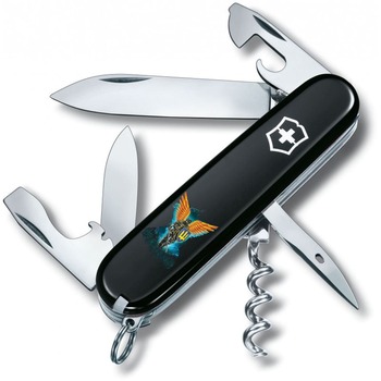 Ніж Victorinox Spartan Ukraine 91мм/12функ/чорн /Ангел ЗСУ