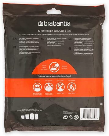 Пакеты для мусора 5 л/40 шт. B PerfectFit Brabantia