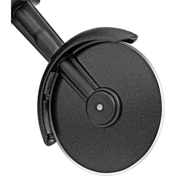 Резак для пиццы в виде мотоцикла с подставкой, красно-черный KUONIIY