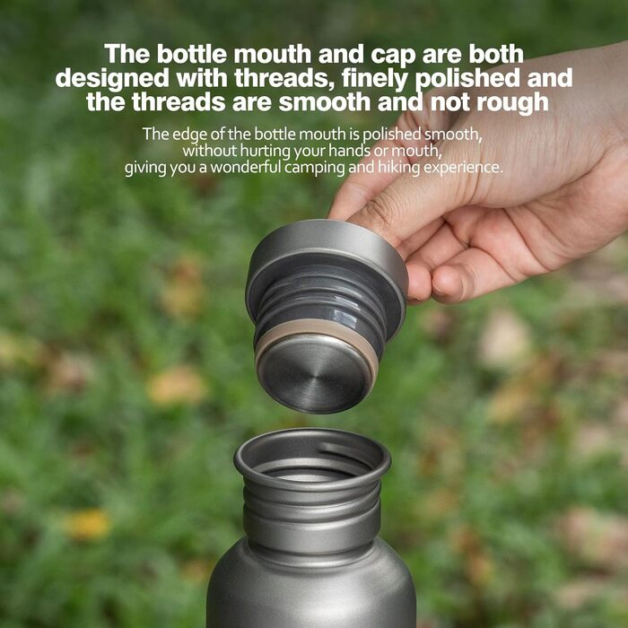 Титановая бутылка для воды для кемпинга 750 мл Boundless Voyage