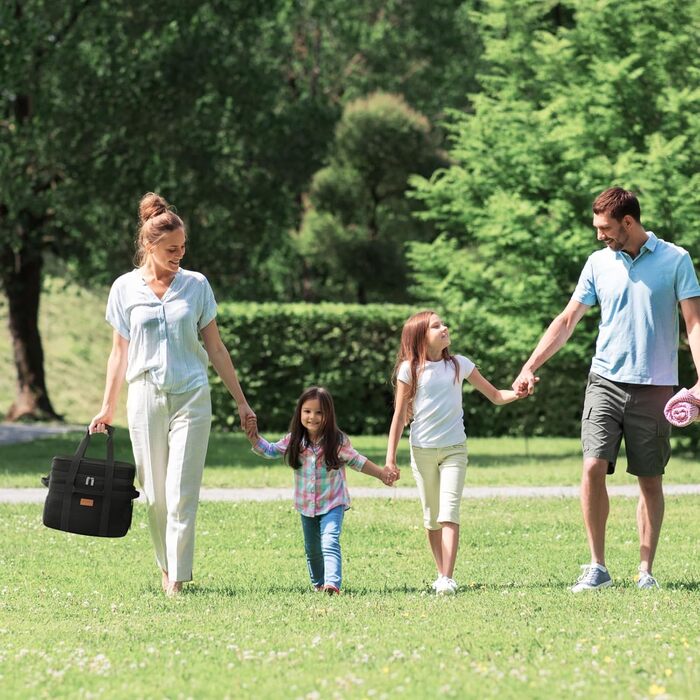 Термосумка 20 л чорна Lifewit