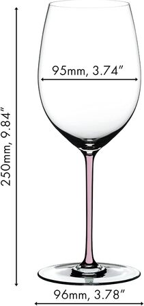 Бокал Riedel Fatto a Mano для Chardonnay, витриманого в дубі рожевий, , кришталь, безпечний для мийки посуду 4900/97P (Cabernet)