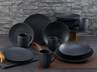 Набор посуды на 4 персоны, 16 предметов, Slate Black Creatable