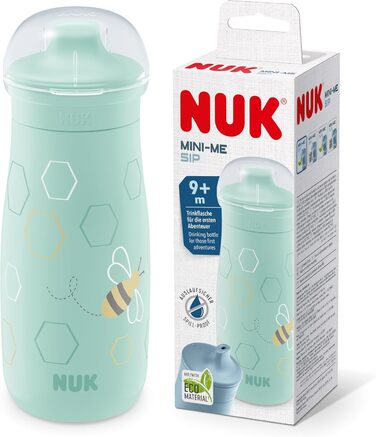 Нічна навчальна пляшка Чашка Sippy зі світловим ефектом 12 місяців Герметичний з жорстким носиком для пиття Кліпса і захисний ковпачок Без BPA 300 мл Планети, 10255678 (зелений, Mini-Me Sip)