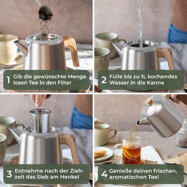 Чайник 1,1 л з підігрівачем WALDWERK